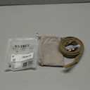 Women's Leather Belt with Buckle - Ideal for Dresses, Jeans, and Coats (32-35 (Pant 12-16), Ado-black-gold)