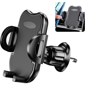 Air Vent Car Phone Mount: Stable No-Shake Holder for 3-7" Phones, One-Hand Operation, Anti-Drop Clip for iPhone & Android, Driving Safety Solution