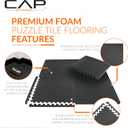 CAP Puzzle Exercise Mats | 1/2 Thick EVA Interlocking Foam Tiles for Home Gym Flooring | Multiple Options