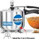 Hawkins 3 Litre Pressure Cooker, Stainless Steel Inner Lid Cooker, Tall Design Cooker, Induction Cooker, Silver (Hss3T), 3 Liter