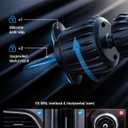 Lamicall 15W for QI2 Magsafe Car Mount Charger - RGB LED360 Wireless Car Phone Holder Vent Dashboard, Hands Free Magnetic Phone Holder for Car Charging for iPhone 17 Air Pro Max Plus 16 15 14 13 12