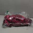 Suncalla 4 Pcs Valentines Velvet Chair Bows Sashes 12 x 43 Inch Red Velvet Bows Chair Covers for Valentines Wedding Birthday Party Dining Room Elegant Ribbons Tie Bands Holiday Party Decorations