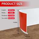 FONUNO Vinyl Wall Base Rubber Baseboard Molding Trim Self Adhesive 3" Wide, 3in x 100ft