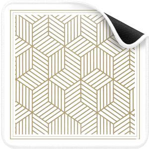 Deyimmei Mahjong Mat for Table - Non-Slip Mahjong Table Cover with Storage Pockets, Perfect Mahjong Accessories & Gifts for Women, Men, and Mahjong Enthusiasts (Golden Herringbone)