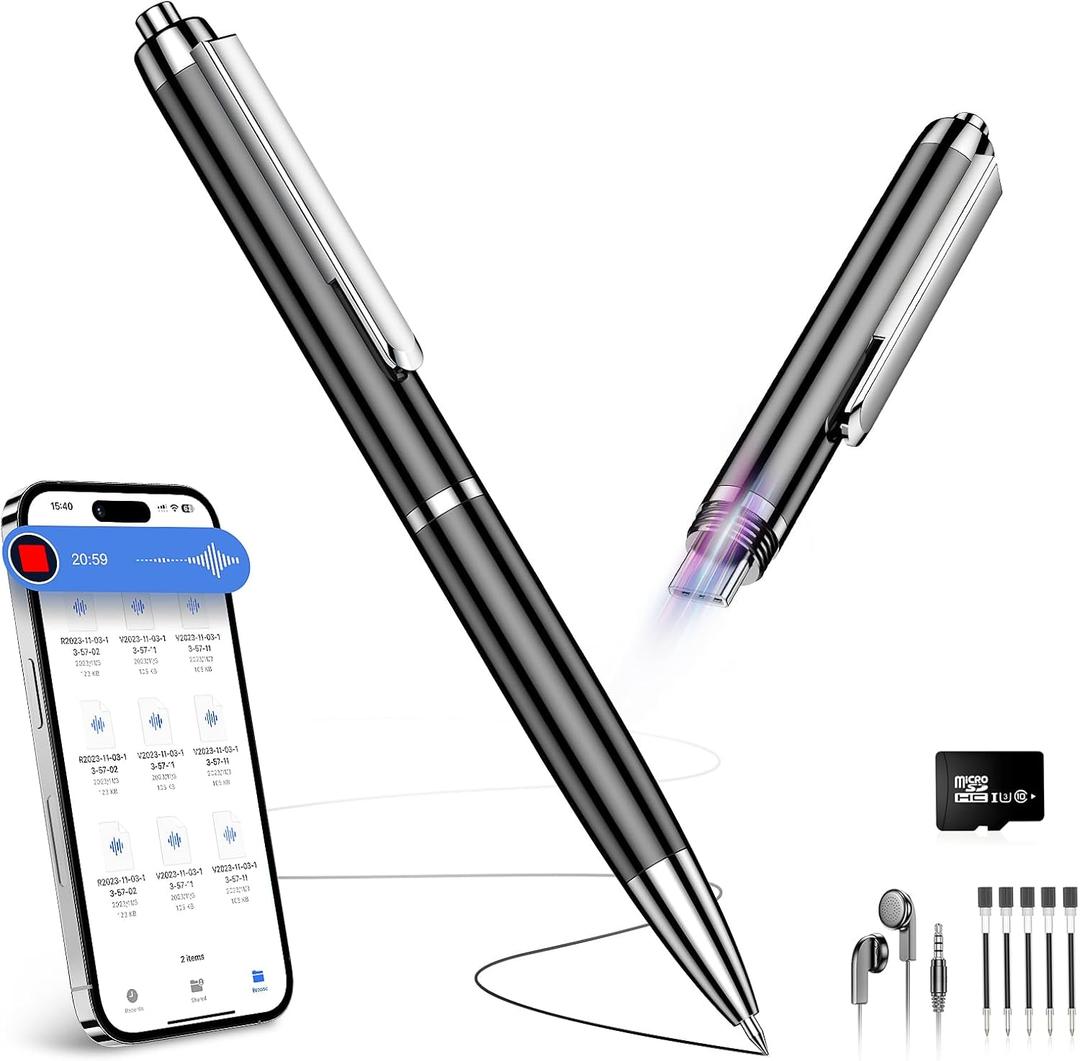 72GB Digital Voice Recorder with USB Type-C Plug, Portable OTG File Transfer Recording Device, Voice Active Recorder with One-Touch Start, Portable Audio Recorder for Meeting, Interviews, Class, Work