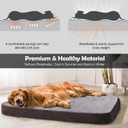 Large Dog Bed, High Density Foam, Good Resilience for Enough Cushion to Large Dogs Such as Great Dane, 47 * 39 Inches Widen Pet Bed, Non Slip Bottom with Removable Washable Cover