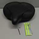 Bicycle Seat, Bike Seat for Women Men Extra Comfort Wide, Oversized Comfortable Seats Saddle for Peloton Bikes, Fit for Exercise Bikes, Electric Bikes, Mountain Bikes, Cruiser Bikes (Black)