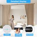 AIZESI 41-144 Inch Heavy Duty Black Tension Curtain Rod - No Drilling, Adjustable, Rust-Resistant for Outdoor, Living Room, Window, Bathroom