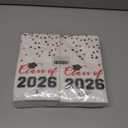 2026 Graduation Disposable Paper Napkins, Guest Dinner Hand Towels for College School Grad Class Congrats Celebration, Cocktail Party Decorations (80, Red & Black)