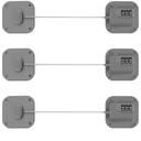 Refrigerator Lock, Heavy Duty Fridge Lock, Combination Lock for Refrigerator Cabinets, Drawers, Safety, Easy Install No Keys Needed (Grey-3Pack)