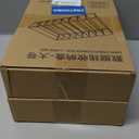 2Pcs Cable Charger Organizer Box, Large Cords Storage Organizer with Adjustable Compartments and Wire Ties, Stackable Cord Organizer for Drawer - Clear