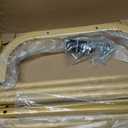 JIUYOTREE Metal 43.3 Inches Garment Rack with Bottom Shelf Clothing Rack for Hanging Clothes Coats Skirts Shirts Sweaters Gold