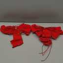 2 Pack Red Christmas Bows Outdoor Decorations,12x20 Large Velvet Wreath Bow with Glitter String Gold Edge for Xmas Tree Topper Home Front Door Decor