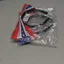 2 x 4th of July Bow Headbands for Women, with American Flag Design for Memorial Day, Patriotic Decorations, Independence Day Party Supplies