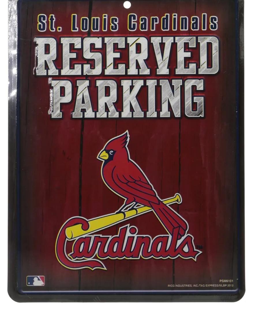 Rico Industries MLB St. Louis Cardinals Parking Sign