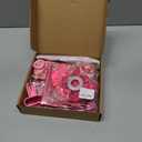 35 Pcs Halloween Trunk or Treat Car Decorations Kit Hot Pink Girls Theme Trunk or Treat Decorations with Balloon and Pink Photo Props for Car Garage Door Entryway Party Decor
