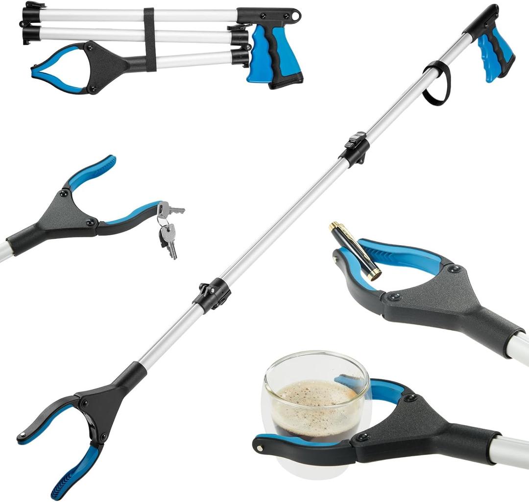Upgraded 43 Inch Grabber Reacher Tool, Grabbers for Seniors, Extra Long Reacher Grabber Pickup Tool, Anti - Slip Wide Jaw, for Trash Pickup & Surgery Recovery