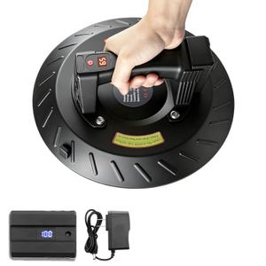 Electric Heavy Duty Suction Cup for Glass,11.8" Vacuum Tile Suction Cup Tool with Digital Display,350lbs Max Load, Auto Pump & Detachable 3000 mAh Battery, Suction Cup Lifter for Tile Granite Marble