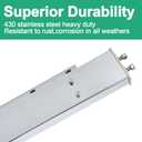 Mud Flap Hanger for Semi Truck 4" Light Cutouts Stainless Steel(Round)