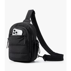 BAGSMART Small Sling Bag for Women, Puffer Crossbody Bag Purses Hobo Handbag Fanny Packs for Travel Hiking