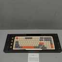 L98 Wireless Mechanical Keyboard with 1.14 TFT LCD, Hot-swappable RGB Keyboard w/Gateron G Yellow Pro Switches, Bluetooth/2.4G/Wired, Gasket Mount, PBT Keycaps, Pebble White (98 Keys)
