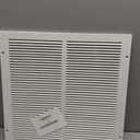 EZ-FLO 16 x 16 Inch (Duct Opening) Return Air Vent Cover for Wall or Ceiling, Solid Steel Return Air Grille, HVAC Vent Cover, White, 61641