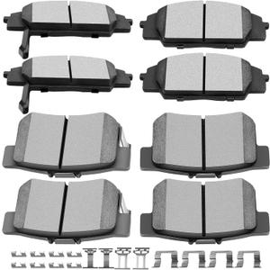SCITOO D829 D537 Front Rear Ceramic Brake Pads Sets Fit For Acura CSX 2007-2010,For Acura RSX 2002-2006,For Honda Civic 2006-2011,For Honda S2000 2000-2009