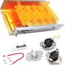 Dryer Heating Element for Maytag MEDC465HW0 MEDX655DW MEDC200XW MEDC215EW MEDC300BW0 MEDC400VW0, Roper RED4516FW0 RED4440VQ1 RED4640YQ0 RED4640YQ1,EED4400WQ0 E-state Replacement kits.