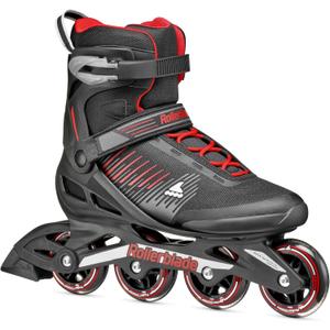 Rollerblade Zetrablade Men's Adult Fitness Inline Skate, Black and Silver, 11/11.5
