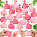 Sratte 20 Pcs Flamingo Party Favors Flamingo Stress Balls Relaxable Stress Relief Toys for Girls Boys Summer Beach Tropical Pool Party Birthday Favors School Carnival Gifts