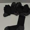 BAMBOO COOL Men's Crew Socks Athletic Running Sports Socks, Cushioned Moisture Wicking, Breathable Arch Support 6 Pack