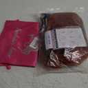 LEOSA Long Orange Wig with Curtain Bangs,26 Inch Ginger Wavy Layered Wigs for Women,Synthetic Heat Resistant Orange Wig For Daily Cosplay Party Use