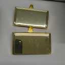 2 Pcs Gold Christmas Metal Stocking Holders for Mantle, Heavy Duty Stocking Hangers Stocking Hook Xmas Ornaments for Counter Tables Window Fireplace Mantle Decoration