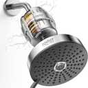 Filtered shower head - for Healthier Skin & Hair | 3 Mode Pressure Shower Head with 25-Stage Filtration | Removes 99.945% of Chlorine & Heavy Metals | Anti-Chlorine Shower Head COMBO