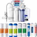 iSpring RCC7AKF3 Value Pack, Alkaline 6-Stage Under Sink Reverse Osmosis Water Filter System, Patented Easy-Mount Faucet for Effortless Installation, Additional 3 Pre-Filters Included