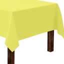 Gee Di Moda Rectangle Tablecloth - 60 x 102 Inch Yellow Table Cloth for 6 Foot Rectangle Table - Heavy Duty Washable Fabric - for 6 Ft Buffet Table, Holiday Party, Dinner, Wedding & Baby Shower