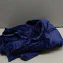 USB Heated Blanket, Heating Lap Blanket Throw, Wearable Soft Outdoor Cozy Travel Throw for Stadiums, Picnics, Travel, Camping, Hiking, and Wheelchair Use, Dark Blue