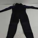 Dark Lightning 3/2mm Kids Wetsuit for Boys and Girls, Neoprene Thermal Swimsuit, Toddler/Junior/Youth One Piece Wet Suits for Scuba Diving (Large, Full-Blue)