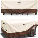 Outdoor Furniture Covers Waterproof for Patio Furniture Set, Heavy Duty 600D Table Cover for Dining Set, Sofa & Chair Outdoor Couch Cover Patio Furniture Covers 111L x 74W x 28H inch Beige