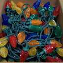 C9 LED Christmas Lights Outdoor, 97ft 150 LED Waterproof Strawberry Christmas Decorations String Lights, Plug in Vintage Christmas Tree Lights for Outside, Roof, Patio, Wedding, Party, Multicolor