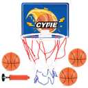 CYFIE Mini Basketball Hoop for Toddler Kids, Indoor Suction Cup Basketball Hoop with 3 Balls for Bath, Bedroom, Office Door, Fun Sports Toy for Boys Girls