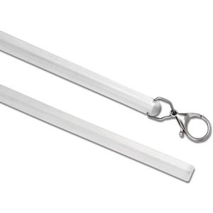 2 Pack 36 Inch Universal Drapery Pull Rod Invisible Clear Curtain Wand for Easier Opening and Back (Acrylic, 36")