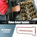 X AUTOHAUX 1 Set Valve Cover Gasket NO.11127536785 for BMW E90 2006 for BMW E91 2006 for BMW E92 2006 for BMW E93 2006 for BMW 325i 2006 for BMW 325xi 2006