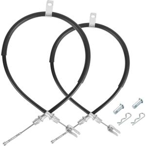 Drive-up 2PCS Club Car Precedent 2004+ Brake Cable Stainless Steel Core Driver and Passenger Side and 2018-up Tempo G and E Golf Cart