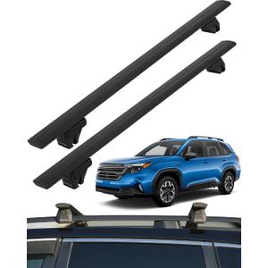 330lbs All-Metal Roof Rack Cross Bars Fit for Subaru Forester 2014-2026, Heavy Duty Aluminum Extended Crossbars for Cargo Carrier, Lock-Free Design