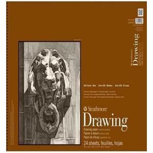 Strathmore (400-108) 400 Series Drawing, Smooth Surface, 18 by 24", 24 Sheets , White (cream)