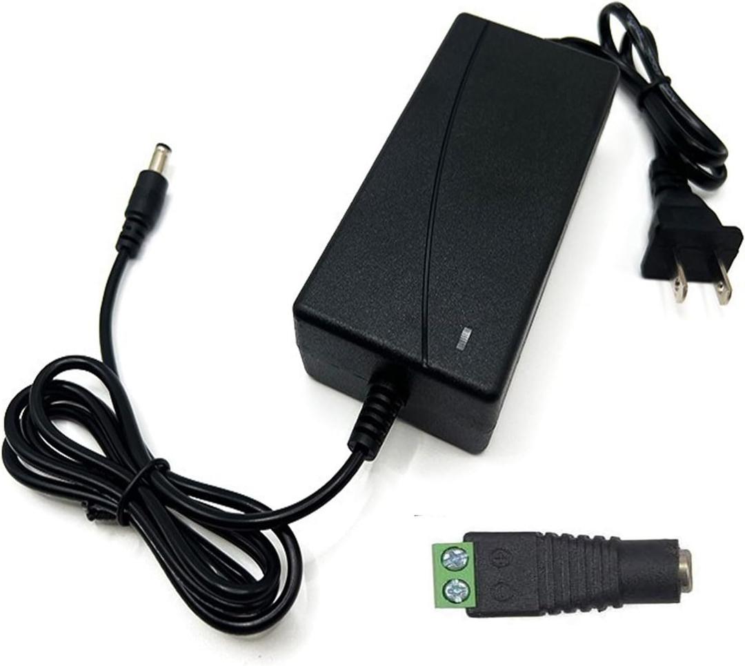 24V Power Supply Transformer, AC 100-240V to DC 24V 15A LED Adapter, 360 Watt Max for LED Strip Neon Rope String Lights, Computer Project, Recorder, TV Screen