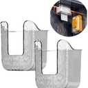 2 Pcs Bathroom Toilet Wall-Mounted Wet Wipes Dispenser Kitchen Wipes Wall Mount Storage Box (Light Gray)