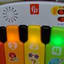 Fisher-Price Portable Baby Chair Kick & Play Deluxe Sit-Me-Up Seat with Piano Learning Toy & Tray for Infants to Toddlers, Purple Monkey