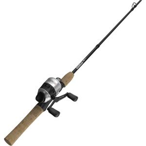 Zebco 33 Cork Reel and Fishing Rod Combo, Graphite Rod with Cork Handle, QuickSet Anti-Reverse Fishing Reel with Bite Alert, 10